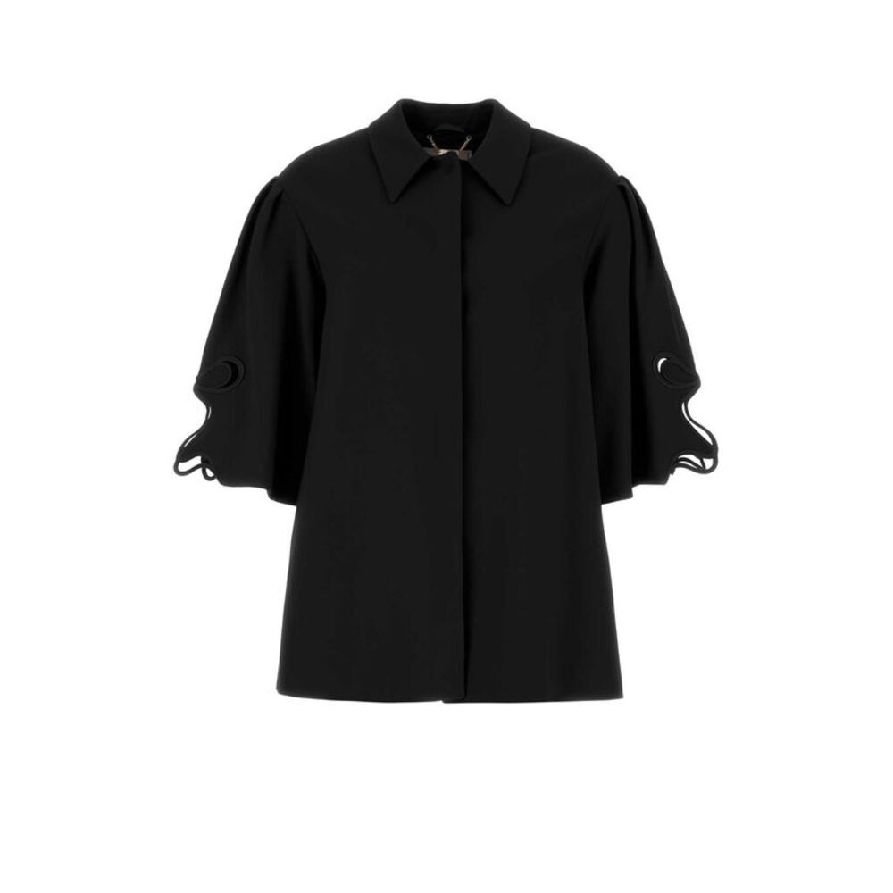 Blumarine Women Black Cady Oversize Blazer